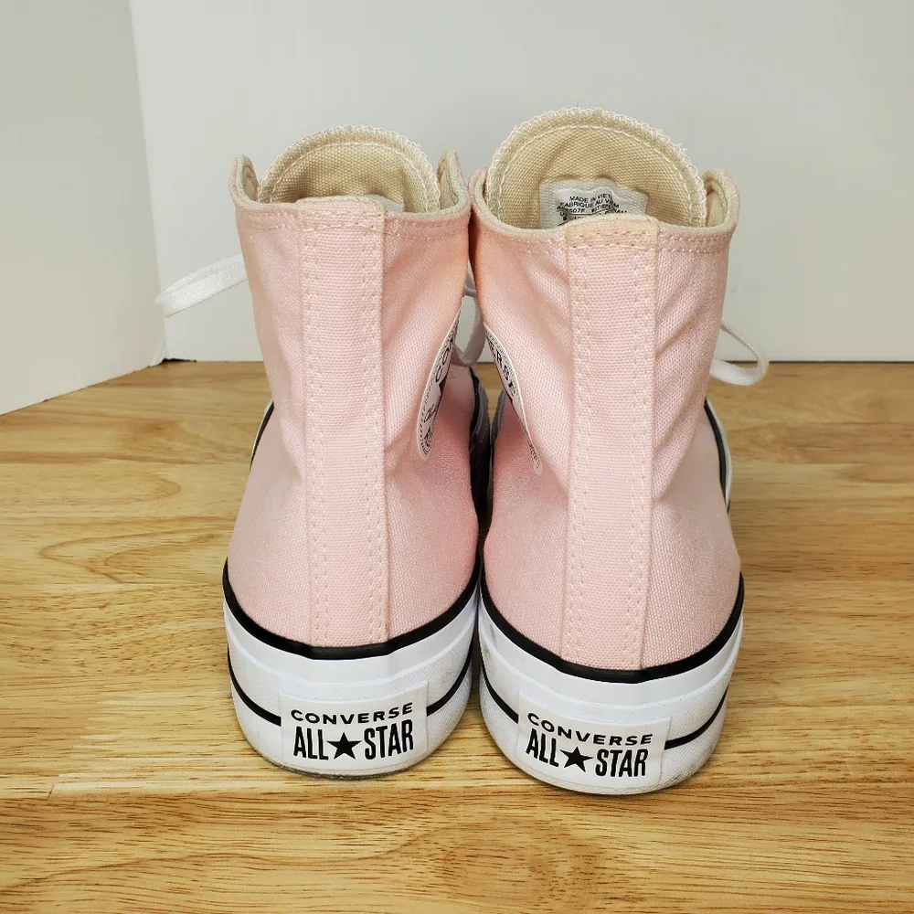 Converse Chuck Taylor All Star Lift Platform Sneakers Womens Size 9 Pink - Picture 7 of 13